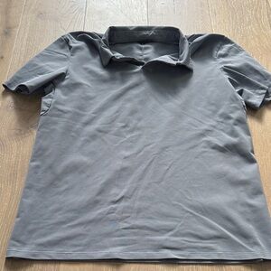 Lululemon Men's Gray Polo Shirt